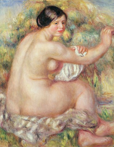 Großer sitzender Akt von Pierre Auguste Renoir